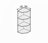 Секция верхняя 30ВЗК/900 Окончание Угловое Глори