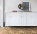 Комод Нова / Nova KSZ154 Белый/Золотые ножки