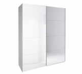 Шафа-купе із дзеркалом Міромарк Імперія 2 дверна білий 200 см