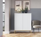 Комод высокий Белый/Золотые ножки K104 Nova