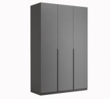 Шафа 3дв Міромарк Доні 3 дверна графіт сірий 135 см