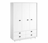 Шафа Морелі К006 Куба 3 дверна білий 150 см