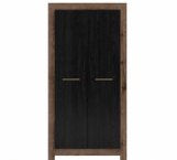 Шафа SZF2D BRW Poland Balin 2 дверна дуб чорний 98 см