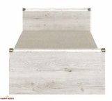 Кровать ВМК-Украина JLOZ Монтана Каньйон ДСП белое без вклада