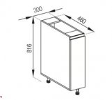 Тумба нижняя Н 30 карго Тина