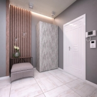 Шкаф Морели SТ0009 2 дверный бетон с трубой 100 см