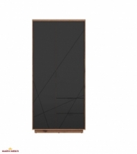 Шафа SZF2D2S BRW Poland Forn 2 дверний чорний 94 см