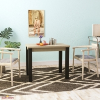 Стол-трансформер Dinner Дуб сонома/белый