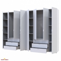 Шафа Дорос Гелар білий 8 дверна 310 см