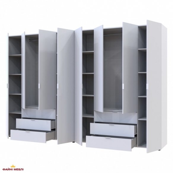 Шафа Дорос Гелар білий 8 дверна 310 см 0