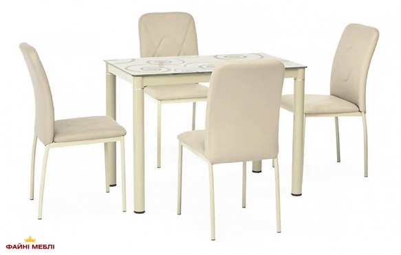Стіл Damar 80х60 Беж 0
