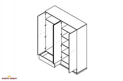 Шкаф SZF4D2S Стемма 0