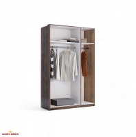 Шафа 3дв з дзеркалом Міромарк Квадро 3 дверна дуб барокко 138 см