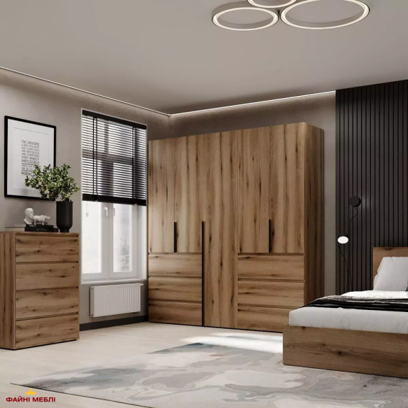 Шкаф распашной комбинированный 5-дверный Art In Head №3 Light 200 см 1 Шкаф распашной комбинированный 5-дверный Art In Head №3 Light 200 см 1