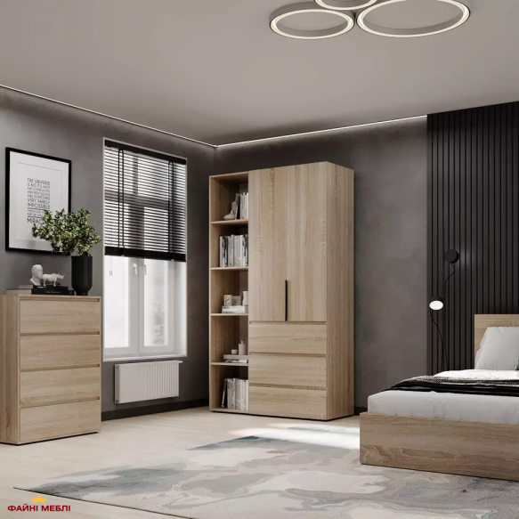 Шкаф распашной комбинированный 2-дверный Art In Head №7 Light 120 см 2