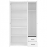 Шкаф SZF3D2S BRW Poland Nepo Plus 3 дверный белый 120 см
