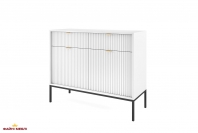 Комод Белый/Черные ножки KSZ104 Nova