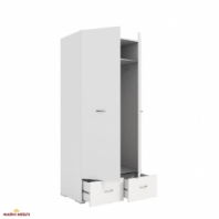 Шафа 2д + 2шх КС Тоскана 2 дверна білий 100 см