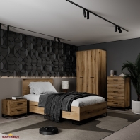 Кровать полутораспальная Art in Head Ascet / Аскет 120 см