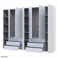 Шафа Дорос Гелар білий 7 дверна 271,2 см