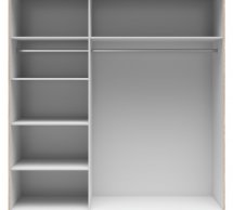 Шафа-купе із дзеркалами SZF/183/2M Tetrix1