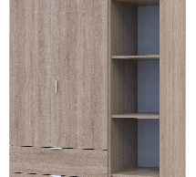 Шафа Дорос Гелар дуб сонома з Етажеркою 2-х дверна 115,7 см