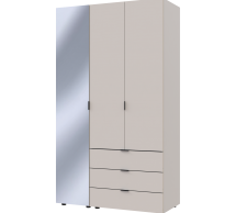 Шкаф для одежды Дорос Гелар кашемир 2-х дверный/Зеркало 116,5 см