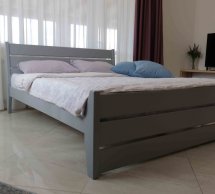 Ліжко двоспальне дерев'яне Дрімка Глорія Бук