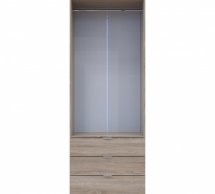 Шафа для одягу Дорос Гелар дуб сонома 2-х дверна 77,5 см