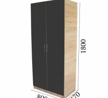 Шафа Viorina Deko Еко 2 дверна дуб сонома 80 см