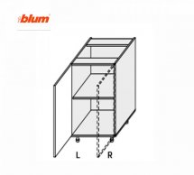 Секция нижняя правая 50Н/820 1дв Pro Blum Миллениум WG