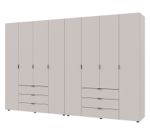 Шкаф Дорос Гелар кашемир с Этажеркой 8 дверной 348,2 см