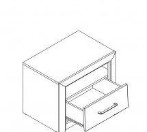 Тумба прикроватная KOM1S KOEN 2