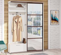 Прихожая-купе 1.4 m z dzerkalom z 4-kh chastyn/1.4 м с зеркалом с 4-х частей Комфорт мебель