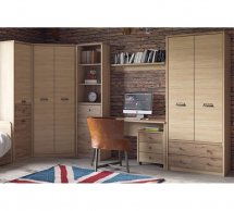 Шкаф 2D2S Mebelbos Diesel 2 дверный дуб мадура 86 см