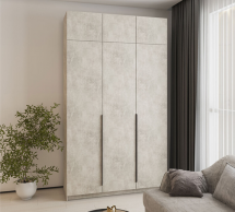 Шкаф Mebelstar Оскар трехдверный с антресолью Бетон 150 см