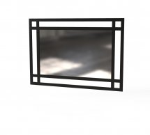 Зеркало настенное прямоугольное Art in Head Ascet / Аскет