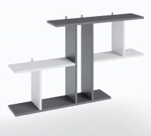 Полка настенная антрацит/белый T8