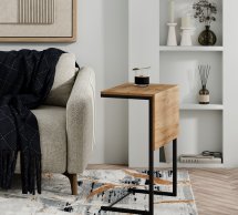 Стол-трасформер Just Fiji Дуб крафт золотой/Чёрный