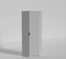 Шкаф для одежды угловой Matroluxe Джуниор 2 дверный белое дерево 77 см