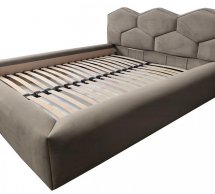 Ліжко м'яке Городок меблі Олівер з підйомним механізмом та нішею для білизни