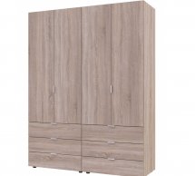 Шафа Гелар 2+2 Дорос 4 дверный дуб сонома 155 см