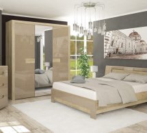 Шкаф 3Д Mebel Service Флоренс 3 дверный капучино 190 см