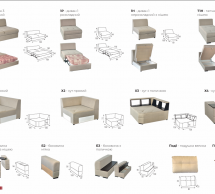 Модульный диван софа Шериданс Мебель Стиль