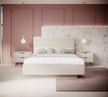 Модульная спальня Lante/Ланте Perfect Home Бежевый/Чёрные ножки