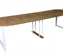 Стіл розкладний трансформер MebliRoMax Long Round / Лонг Раунд 90-290 см 