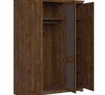 Шкаф SZF3D BRW Poland Patras 3 дверный дуб апрель 153 см