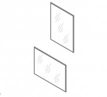 Зеркало LUS80/110 Стемма