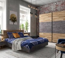 Модульна спальня Arica/Аріка BRW Poland Дуб сільва/Бетон