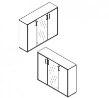 Комод KOM2D1W Прайм Кашемир / Черный